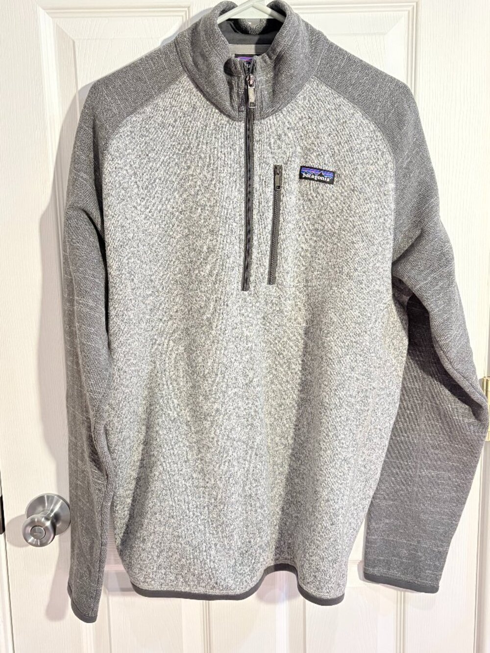 Patagonia Men’s Better Sweater 1/4 Zip Fleece Gray Size Large STY25522
